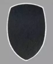 Шеврон жаккардовый полиции белый герб