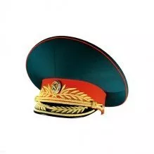 Фуражка ВС генеральская парадная с красным околышем