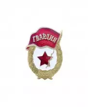 Значок гвардия Советской Армии латунь — 1