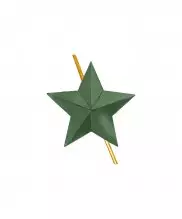 Звезда на погоны зеленая 18 мм — 1